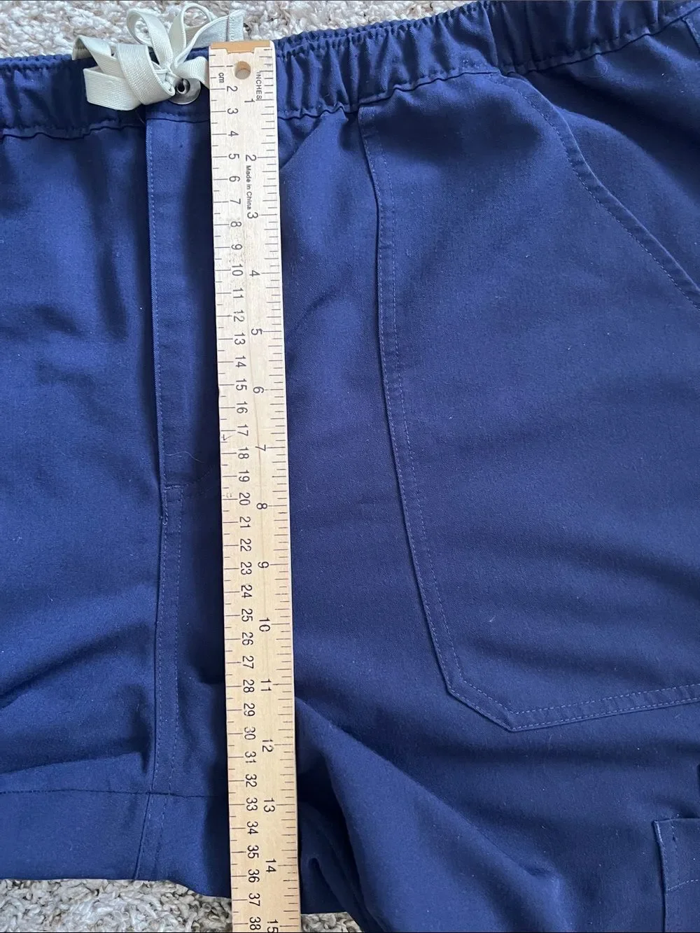EUC FIGS Men's Cairo Cargo Scrub Pants Navy Size XXL/S